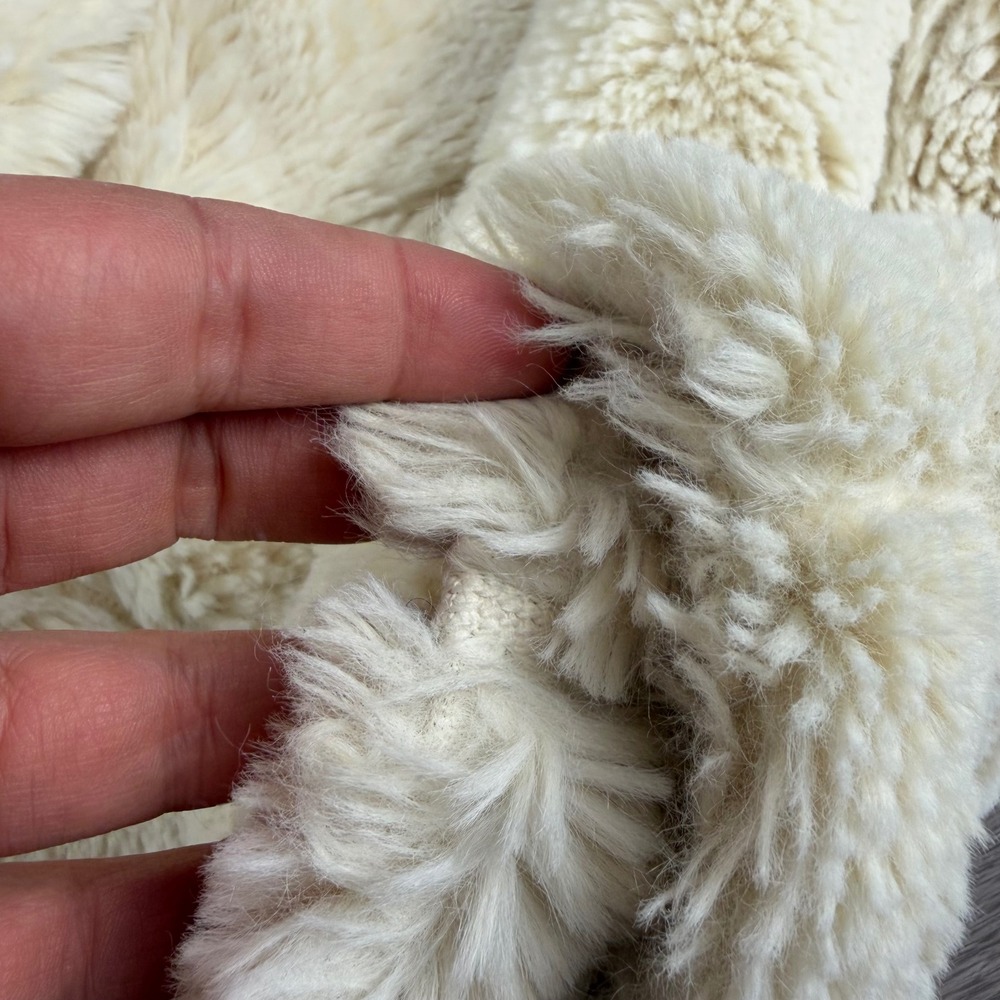 Patagonia Womens Los Gatos Fleece Full Zip Jacket Cream White Large - Picture 4 of 9